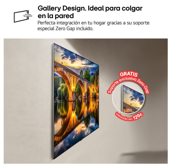 LG OLED77G64LW, TV OLED 65", 4K, 120Hz, procesador 4K IA α11 Gen3, Smart TV