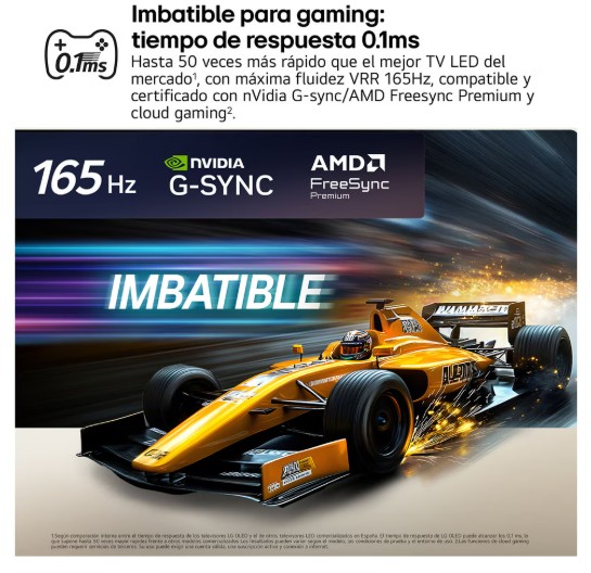 LG OLED55C64LA, TV OLED 55", 4K, procesador 4K AI α11 Gen3, Smart TV Web OS