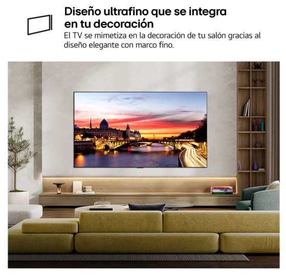 LG OLED55C64LA, TV OLED 55", 4K, procesador 4K AI α11 Gen3, Smart TV Web OS