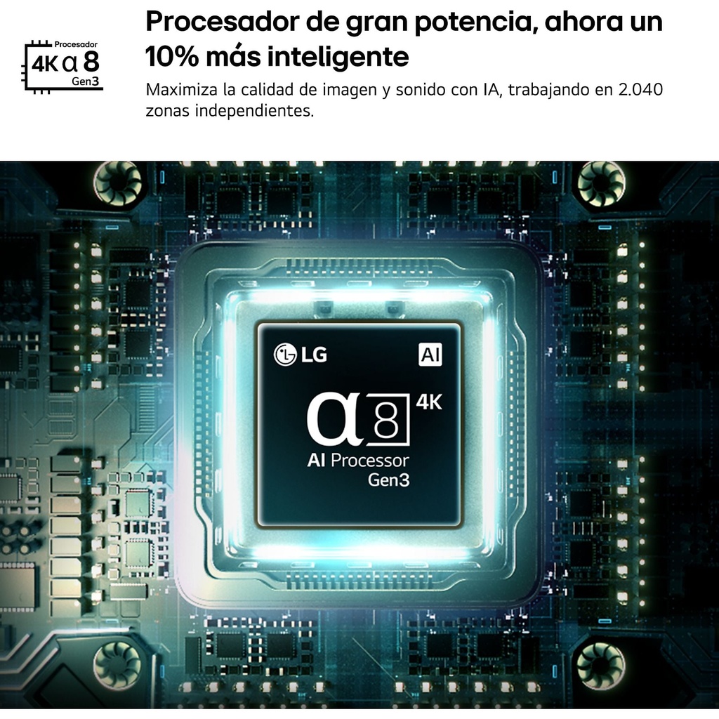LG OLED55B6ELC, TV OLED 55", 4K, procesador 4K AI α8 Gen3