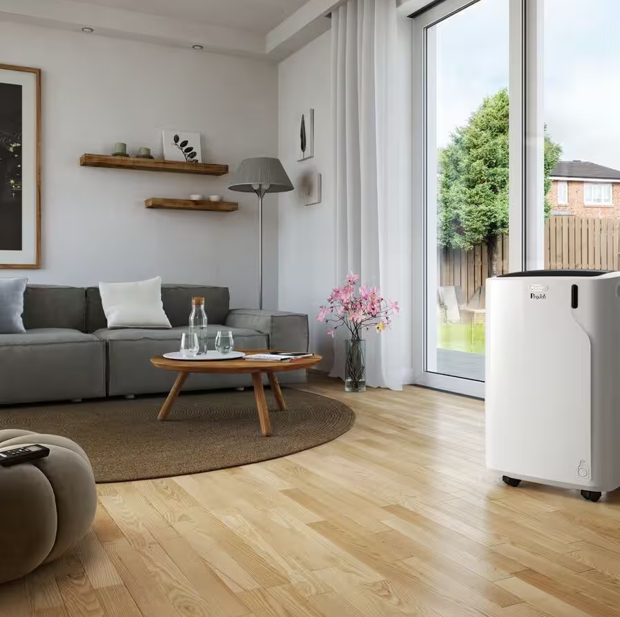 DeLonghi Pinguino EM Series, aire acondicionado portátil, hasta 90 m3, 3 velocidades, Clase A