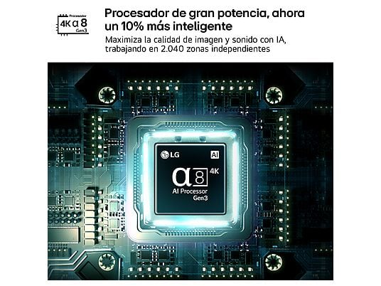 LG 65MRGB87B6B, TV RGB MINI LED, procesador a8 AI 4K Gen3, SMART TV Web OS