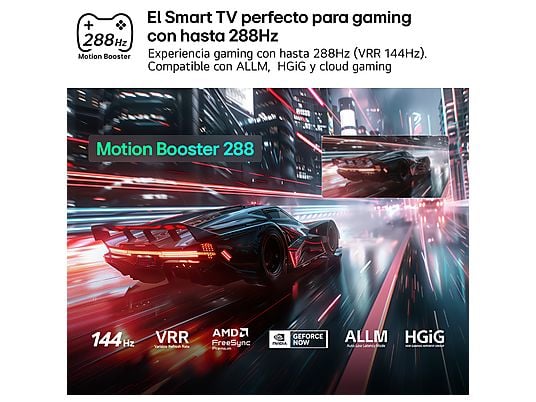 LG 55MRGB87B6B, TV RGB MINI LED, procesador a8 AI 4K Gen3, SMART TV Web OS