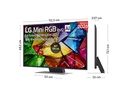 LG 50MRGB87B6B, TV RGB MINI LED, procesador a8 AI 4K Gen3, SMART TV Web OS