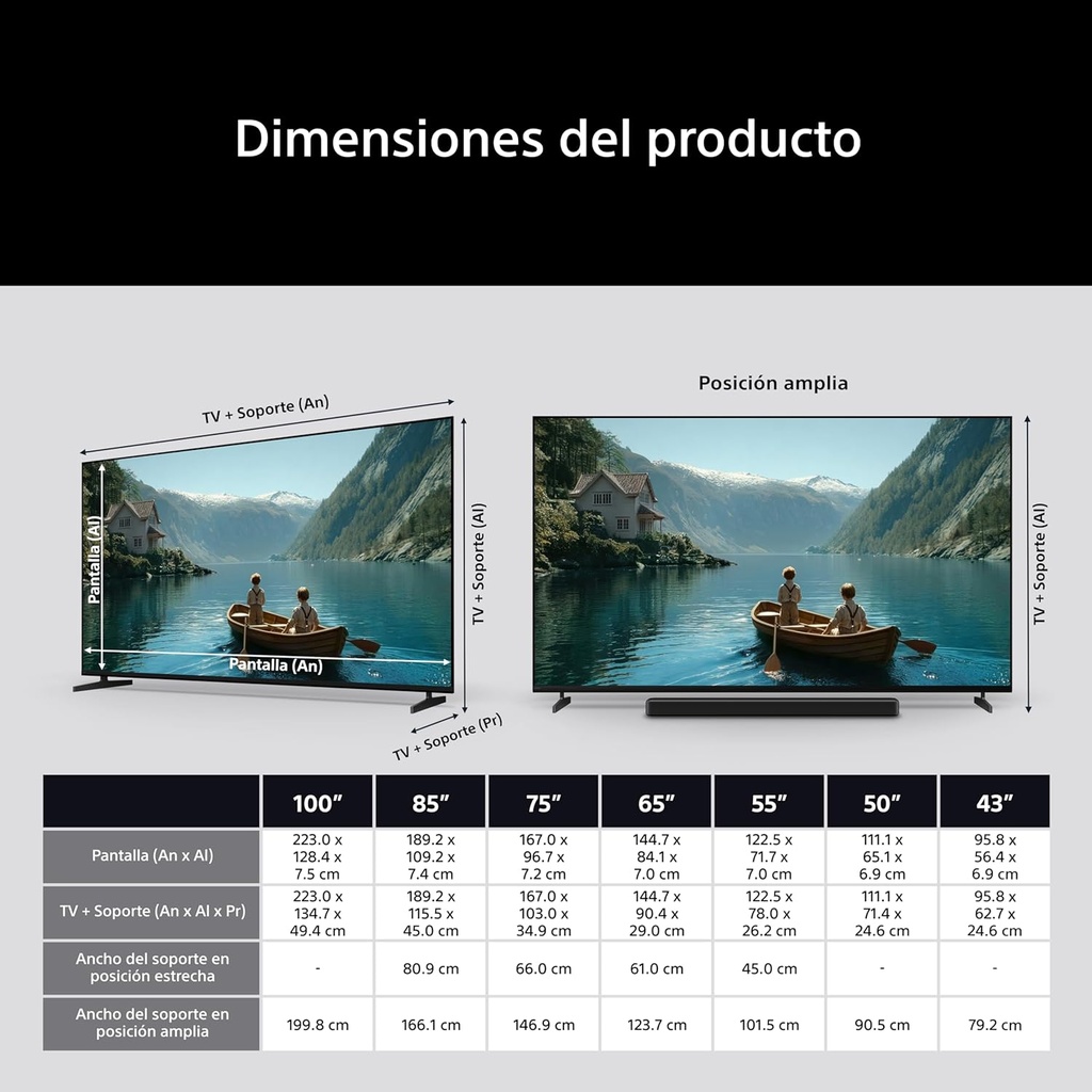 Sony BRAVIA 3 II 43", 4K LED, Google TV