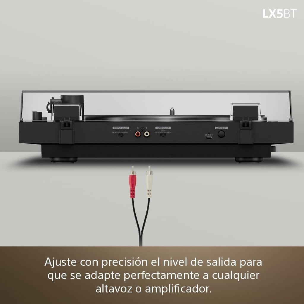 Sony PS-LX5BT, tocadiscos Bluetooth, línea y fono Capsula Audio-Technica AT 91