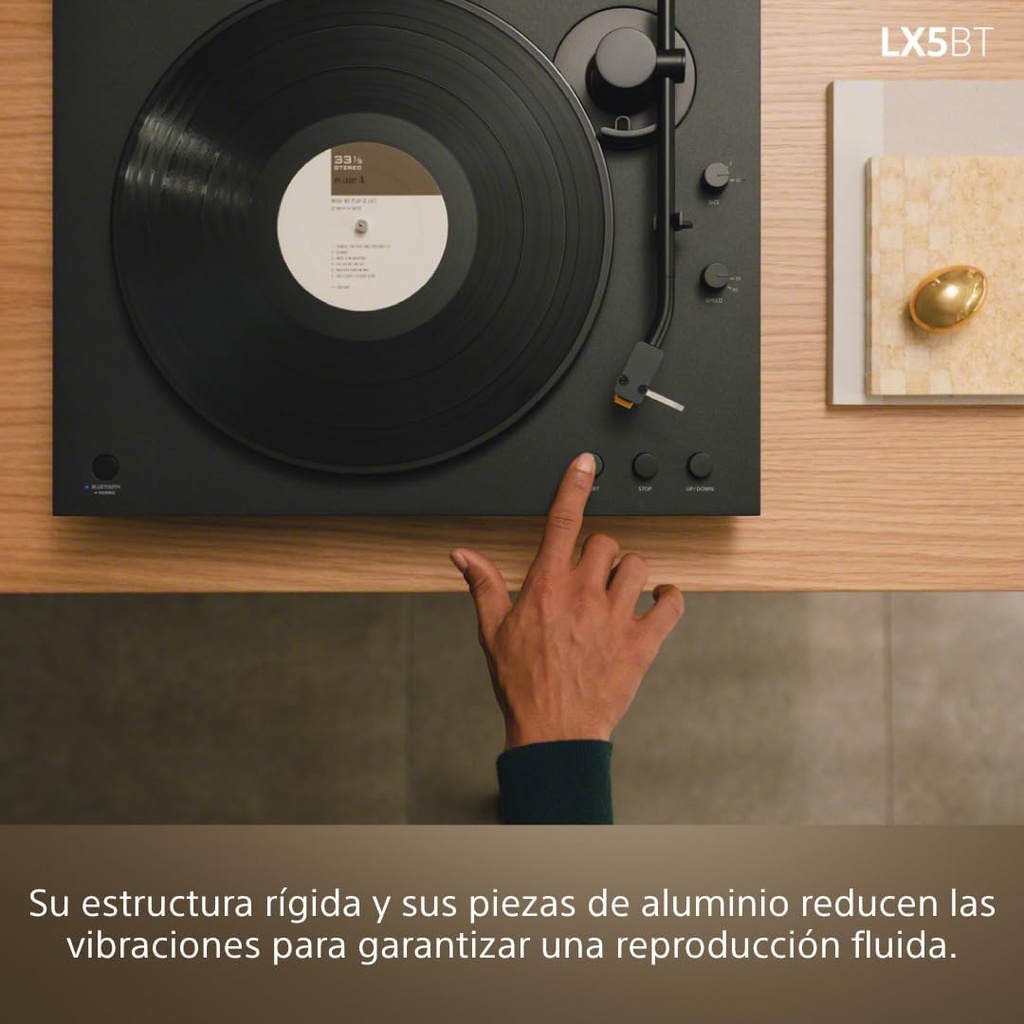 Sony PS-LX5BT, tocadiscos Bluetooth, línea y fono Capsula Audio-Technica AT 91