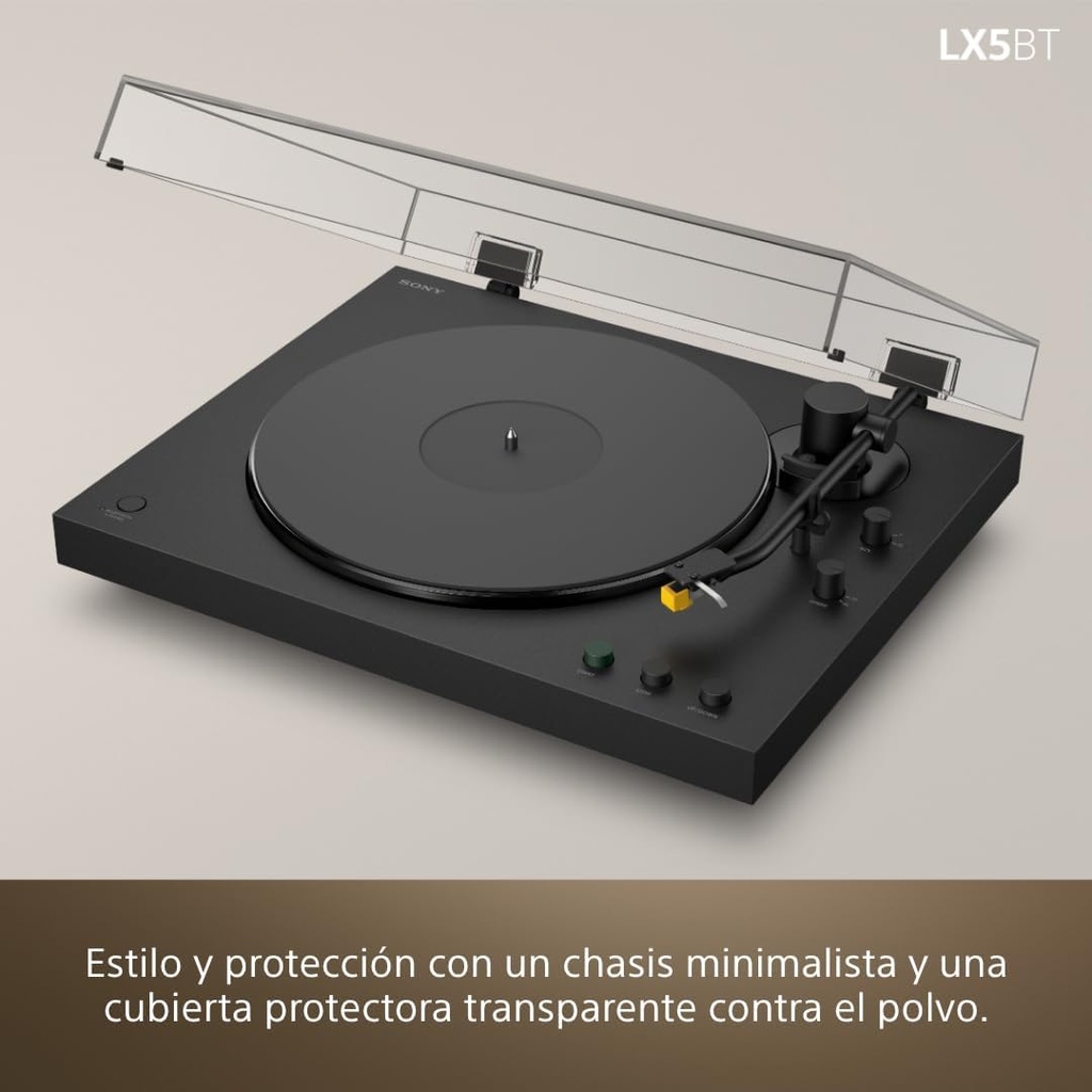 Sony PS-LX5BT, tocadiscos Bluetooth, línea y fono Capsula Audio-Technica AT 91