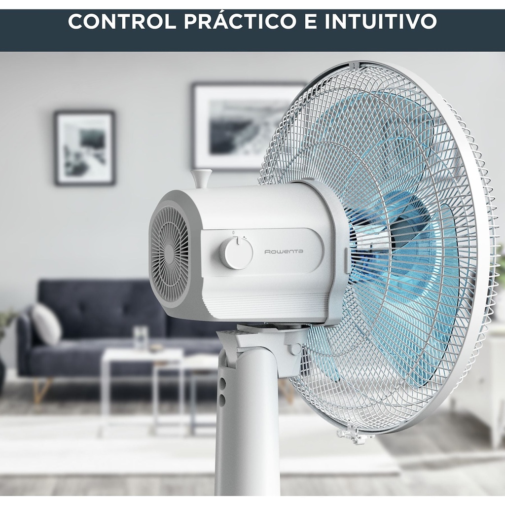 Rowenta VU2330F2, ventilador de mesa, 30cm, 3 velocidades, blanco