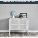 Rowenta VU2330F2, ventilador de mesa, 30cm, 3 velocidades, blanco