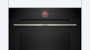 Bosh HBG7241B1, Horno multifunción, cristal negro, airfry, serie 8