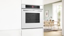 Bosch HBG7341W1, horno multifunción, AirFry, cristal blanco, serie 8