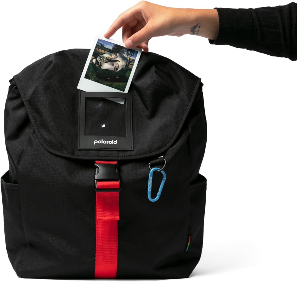 Polaroid Ripstop Backpack, Mochila 25L, Cómodas correas de espuma, Soporte para foto