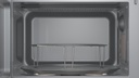 Bosch FEL023MS2, Microondas con plato giratorio, inox, cristal negro y acero, serie 2