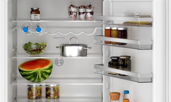 Bosch KBN96VSE0, Frigorífico combi integrable, 2 puertas, No Frost, 194 x 69 cm, Inox, Serie 4