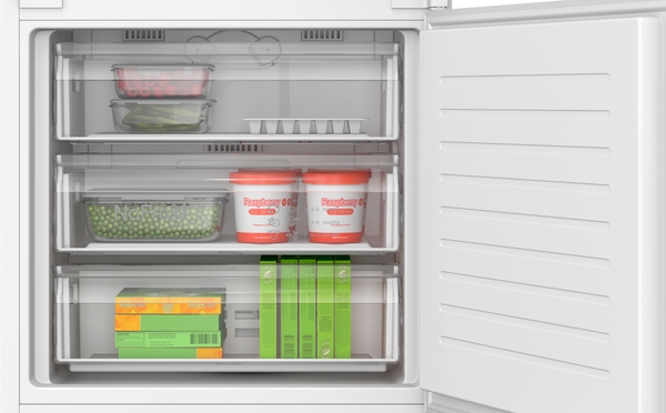 Bosch KBN96VSE0, Frigorífico combi integrable, 2 puertas, No Frost, 194 x 69 cm, Inox, Serie 4