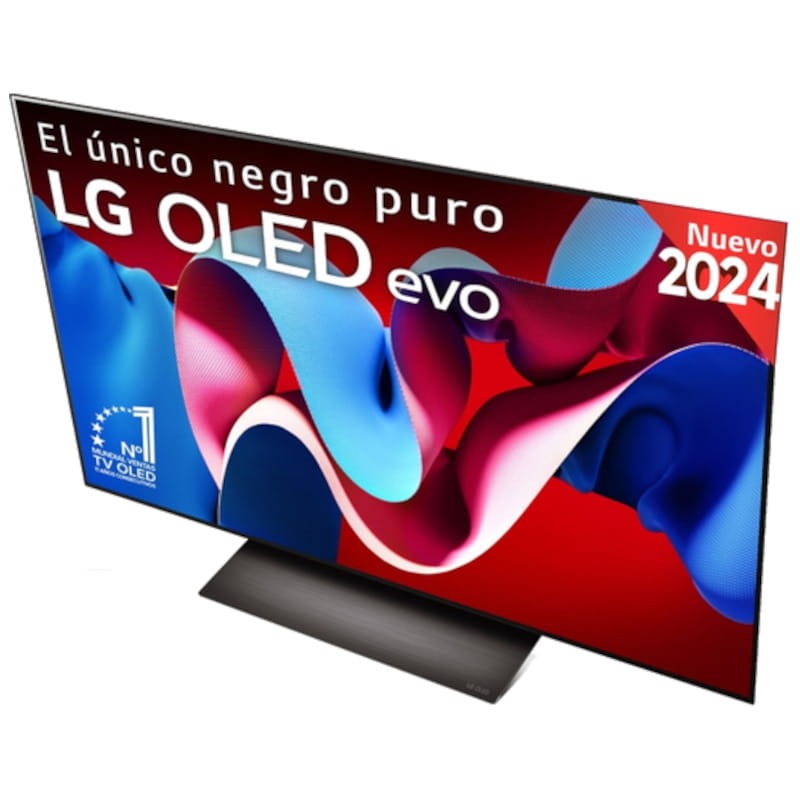 LG OLED48C46LA, 48", OLED 4K, Serie C4, Smart TV, WebOS24, procesador a9, Dolby Vision, Dolby Atmos, TV Gaming, 144 Hz, AMD FreeSync, negro