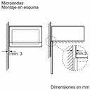 Siemens BF525LMB1, microondas integrable, 38 x 60 cm, negro, iQ500