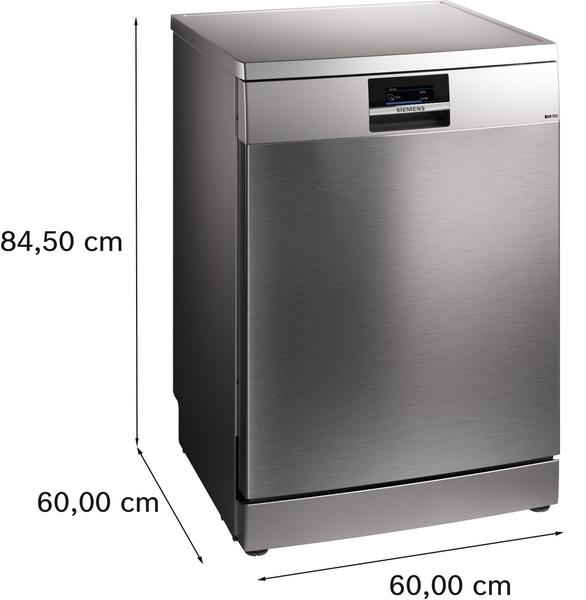 Siemens SN27TI00CE, lavavajillas de libre instalación, 60 cm, acero cepillado antihuellas