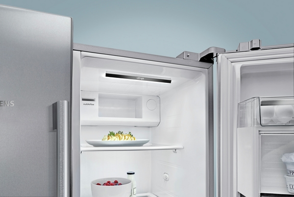 Siemens KF96RSBEA, frigorífico americano no frost, 572 l, 183 cm, cajón hyperfresh, supercongelación y refrigeración, negro, clase E