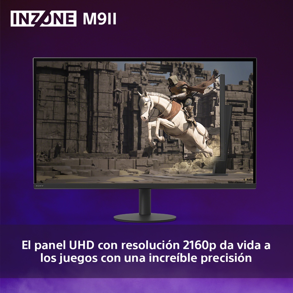 Monitor Gaming SONY INZONE M9 II, SDM27U9M2, Pantalla 27" 4K IPS, Tecnología Full Array, Frecuencia de hasta 160Hz, Tiempo de respuesta 1ms, Perfecto para PS5