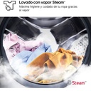 LG F4X1008NWH, lavadora eficiente, 8kg, 1400rpm, con vapor, serie 100, tapa desmontable, clase A