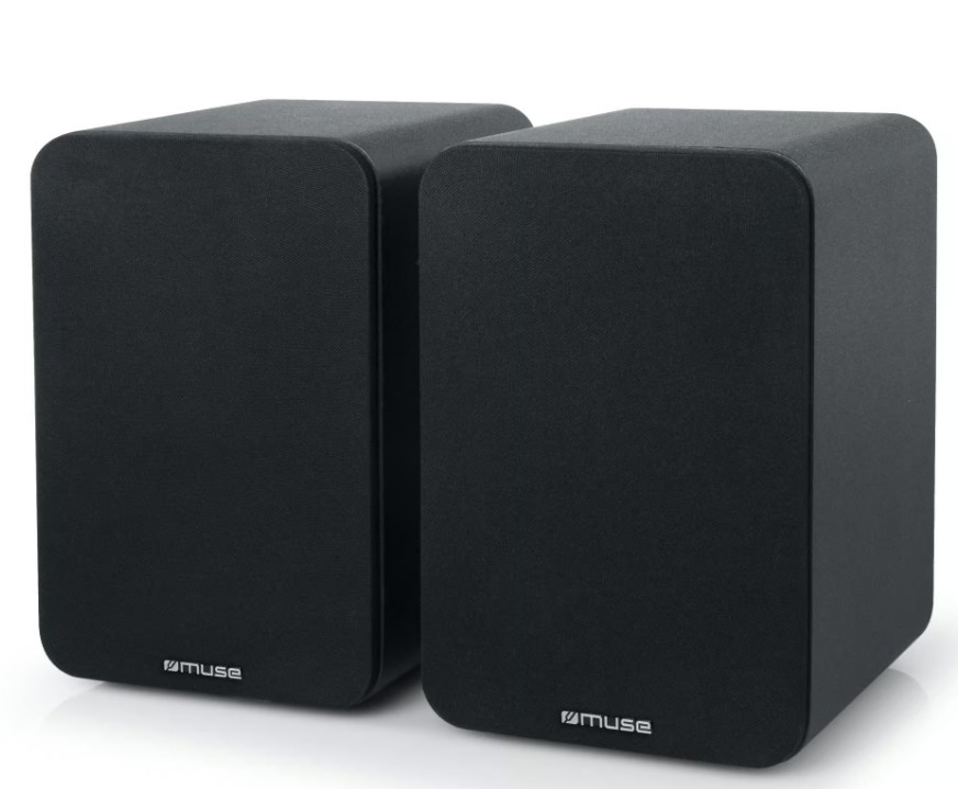 Muse M-620 SH, Altavoces de estantería amplificados Bluetooth, 150w , USB, Jack, RCA, Mando a distancia