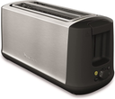 Moulinex LS342D10, tostadora, 2 ranuras largas, 7 niveles de tostado, descongela, recalienta, función ECO, negro