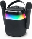 Muse M-530 KA, Altavoz BT Karaoke, Potencia 30W, con 6 Modos de luz. IPXS, Sonido de acompañamiento. Entrada Auxiliar, Toma de Auriculares, Entrada de Mic, Puerto USB, 2 micrófonos inalámbricos