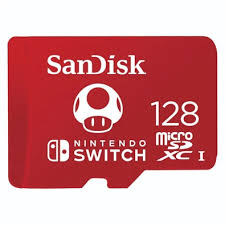 Sandisk 128GB microSDXC Clase 10 UHS-1 U3 A1 Para Nintendo Switch sin adaptador 00183552