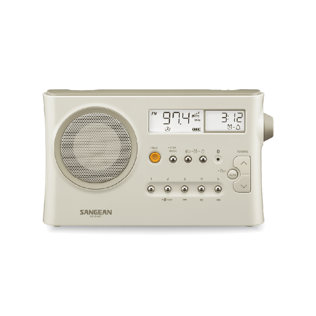 Sangean PR-D4BT, Radio de sintonización, AM / FM, Bluetooth, Función alarma