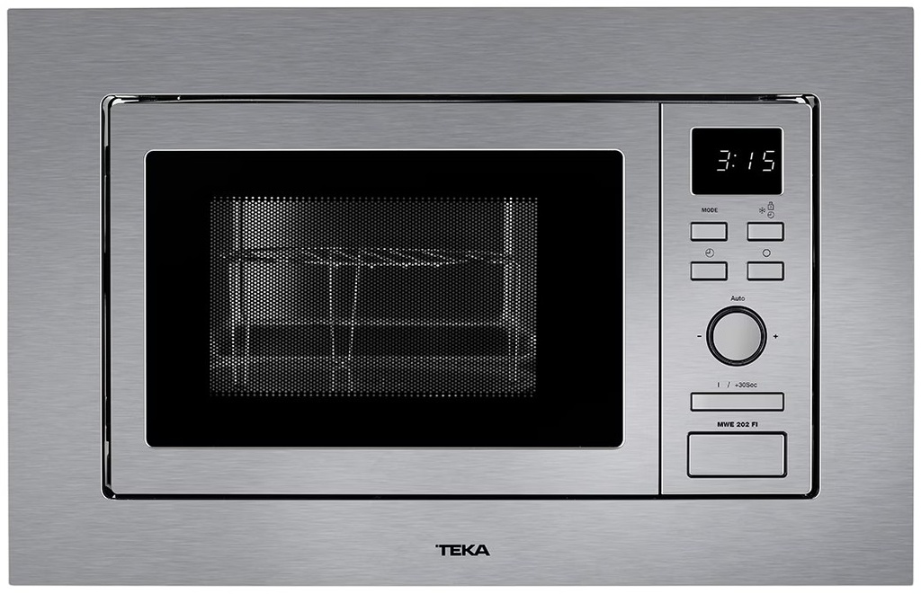 Teka MWE202 FI, microondas integrable con grill, 1000w, 20l, inox