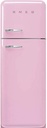 Smeg FAB30RPK5, frigorífico dos puertas, 172x60cm, 50's Style, rosa,  capacidad de 222 litros para el frigorífico y de 72 litros para el congelador