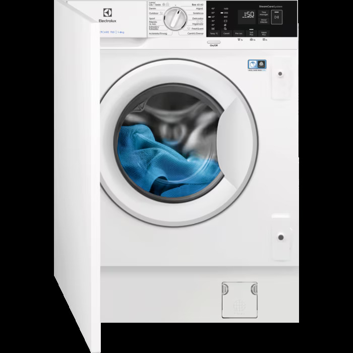 Electrolux EN7F4842OF Lavadora integrable Serie 700 SteamCare de 8.0 kg