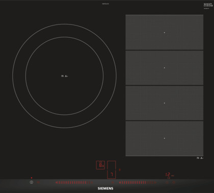 Siemens EX675LJC1E, Placa de flexinducción, 60 cm, Control Dual lightSlider, fryingSensor Plus, iQ700