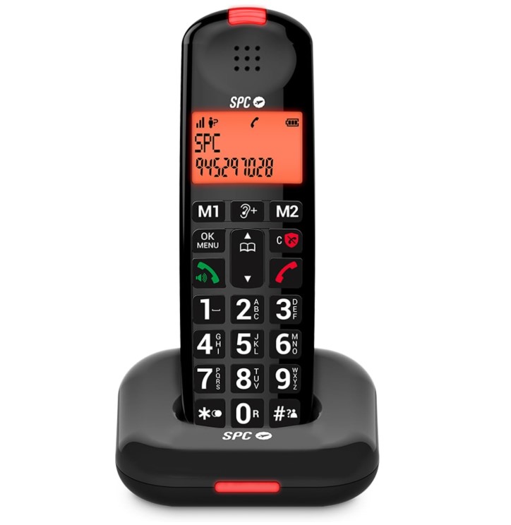SPC KEOPS (7334B), teléfono inalámbrico, identificación de llamadas, Modo Eco, negro
