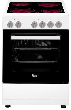 Teka FS 502 4VE, cocina eléctrica, 4 zonas, 50cm, vitro y horno eléctrico
