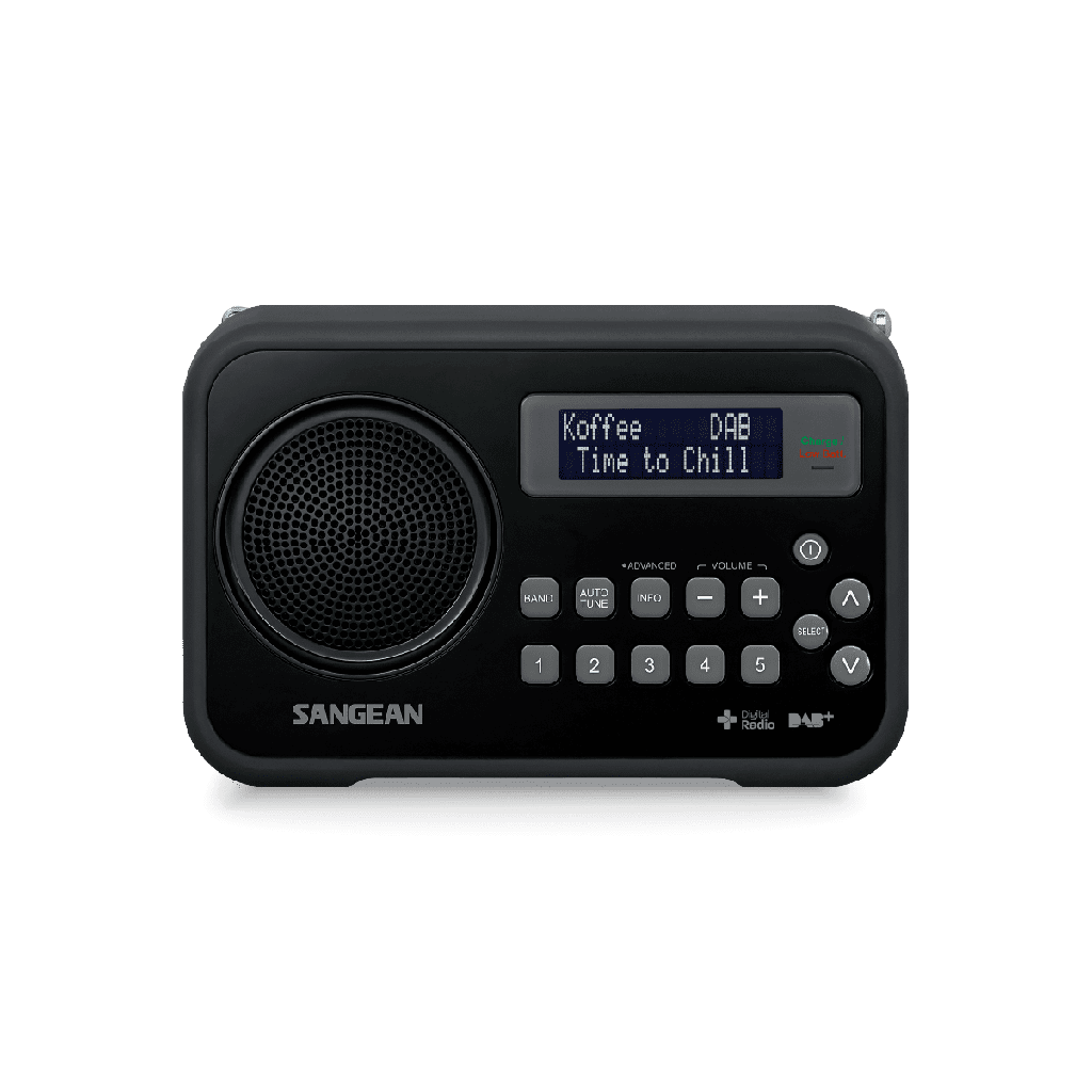 Sangean DPR-67, radio portátil, digital, DAB, DAB+, FM, 0,5W, negro