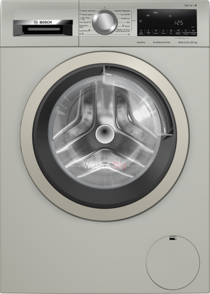Bosch WNA1341XES, lavadora secadora Ecosilence, 9,5 KG, 1400RPM