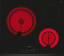 Siemens ET631FKP8, placa vitrocerámica, 3 fuegos, negro, iQ300