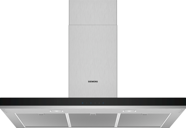 Siemens LC97BHP50, campana decorativa de pared, 90 cm, acero inoxidable, iQ500