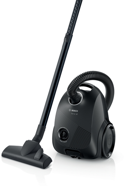 Bosch BGBS2LB1, aspirador con bolsa, serie 2, 600W potencia motor, negro