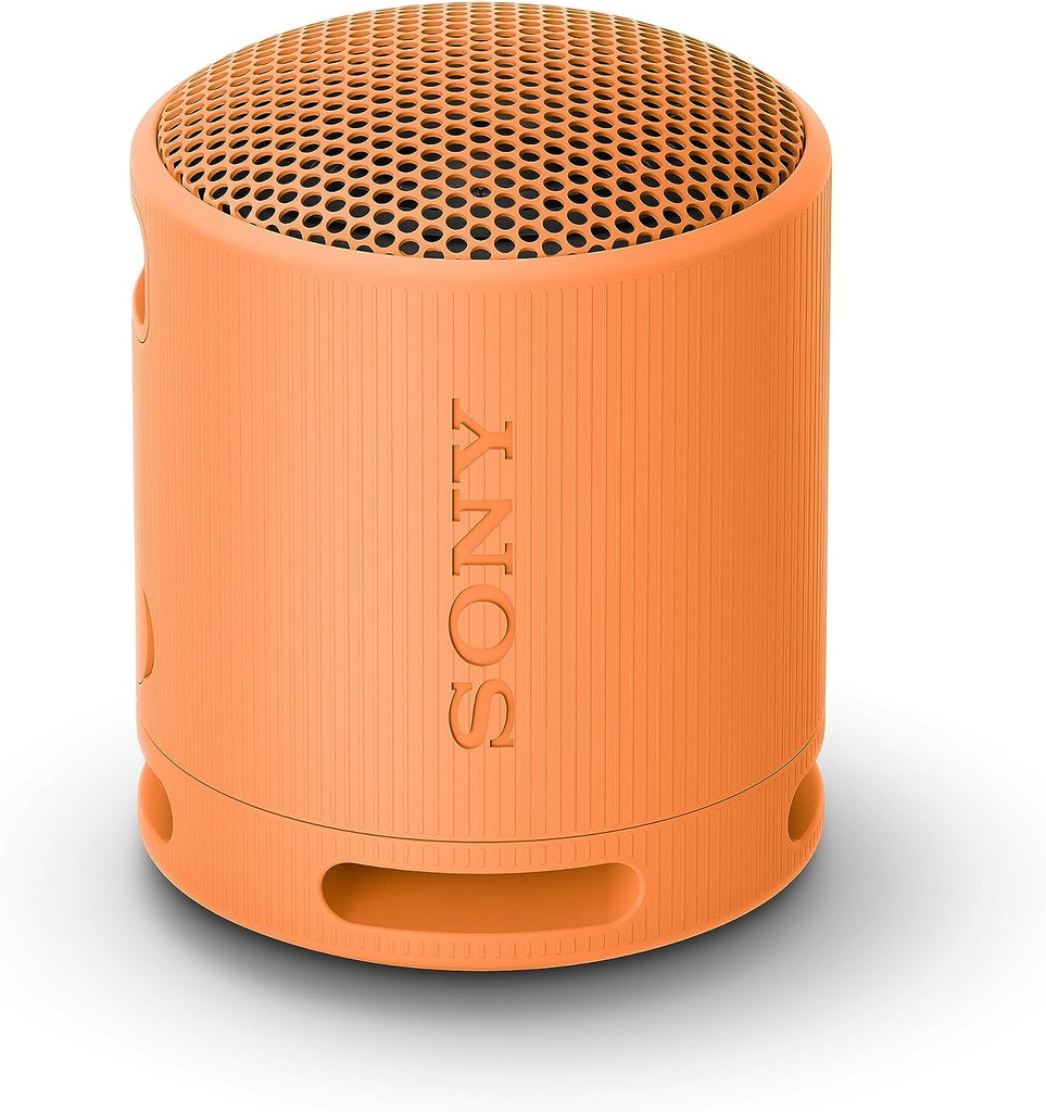 Sony SRSXB100D, altavoz de viaje inalámbrico, Bluetooth, IP67, 16 horas, naranja