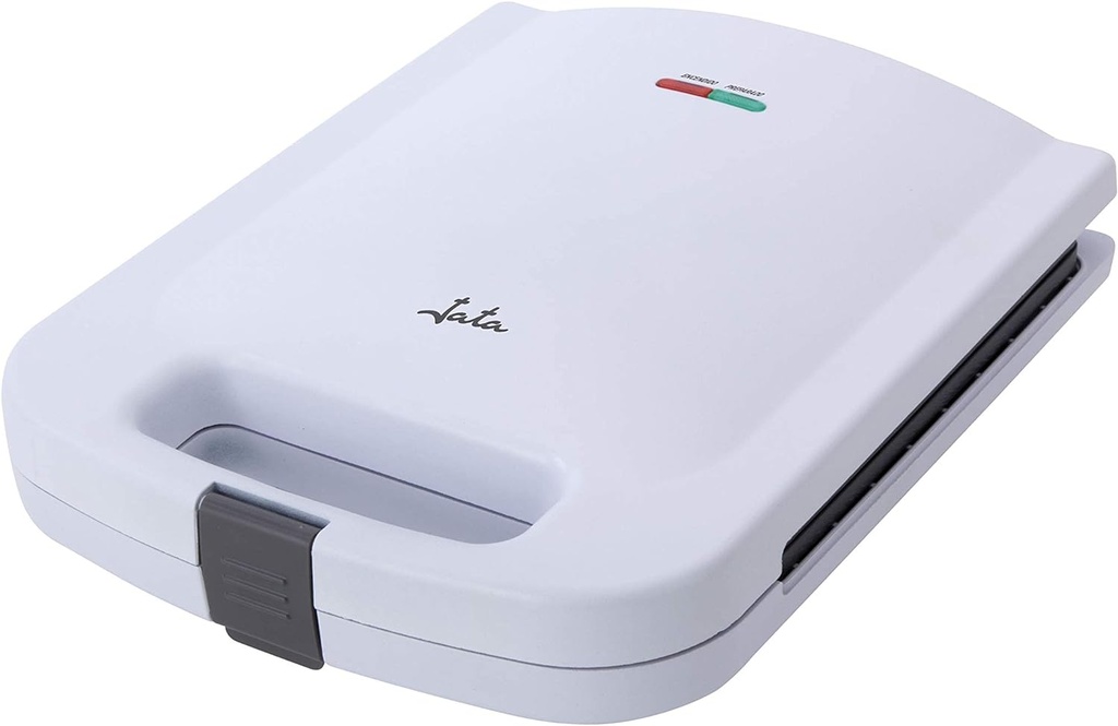 Jata SW551, sandwichera, 4 sandwiches, 1400w, tostado rápido y uniforme, blanco