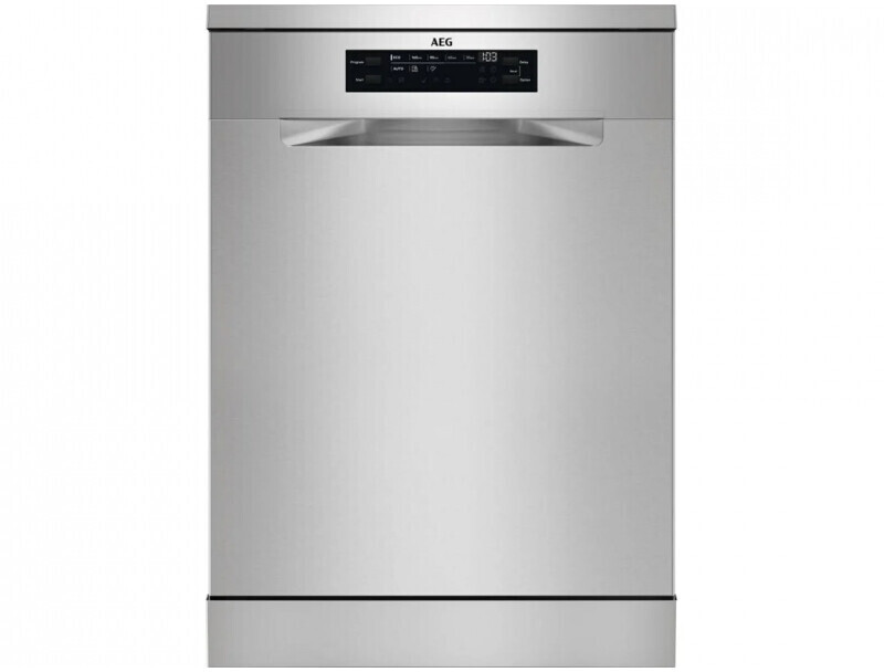 AEG FFB74927ZM, Lavavajillas 14 servicios, 8 programas, 60 cm, Sistema AirDry, Inox