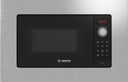 Bosch BEL623MS3, Microondas con plato giratorio, inox, cristal negro y acero, serie 2