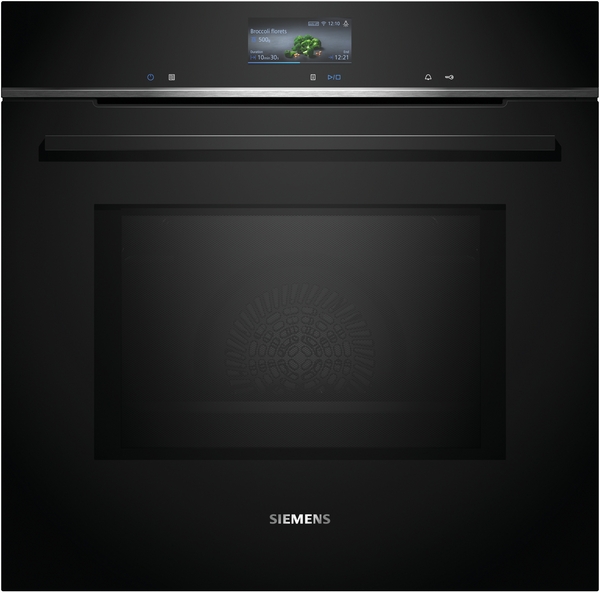 Siemens HM736GAB1, horno con microondas, humidClean, display touch Plus, iQ700