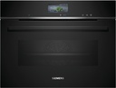 Siemens CS736G1B1, horno compacto 100% vapor, display TFT touch Plus, iQ700, negro