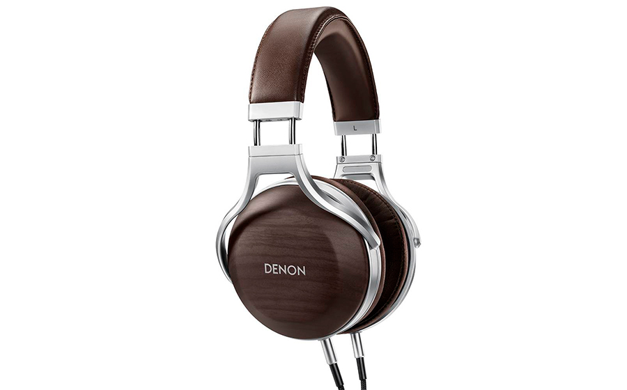 Auriculares Denon AHD5200 Premium,  Carcasa de Zeb- rawood, Hi-Res AUDIO, Con cable jack 3,5 a 6,3mm