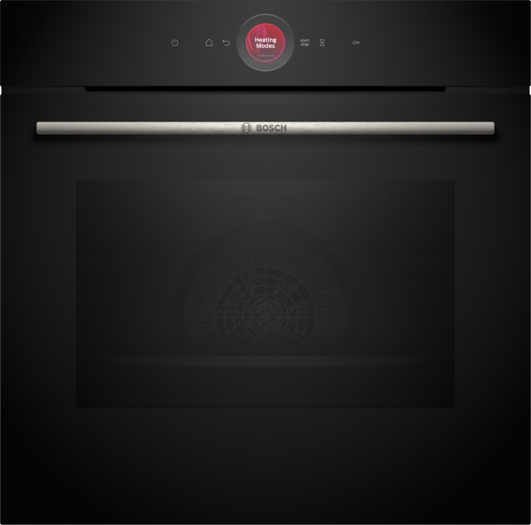 Bosch HBG7741B1, Horno multifunción pirolítico, Airfry, cristal negro, serie 8